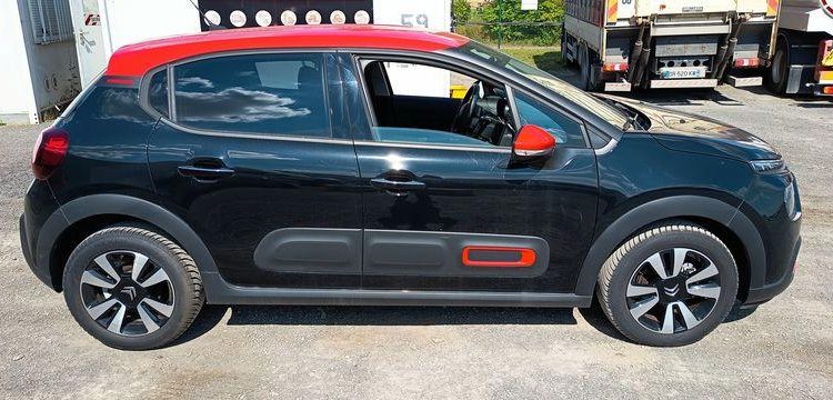 CITROEN C3 1.2 PURETECH 110 SHINE EAT – ESSENCE – 14114 KMS – ANNEE 2023 NOIR PZ2X738