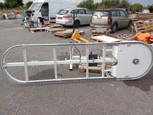 Autre Porte métallique coulissante de 240cmx250cm , ouverture 180cm avec serrure digit  118