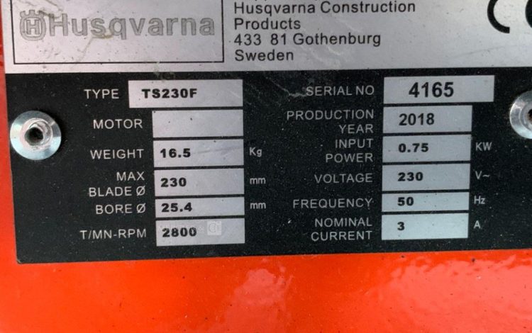 HUSQVARNA TS230F  COU010379