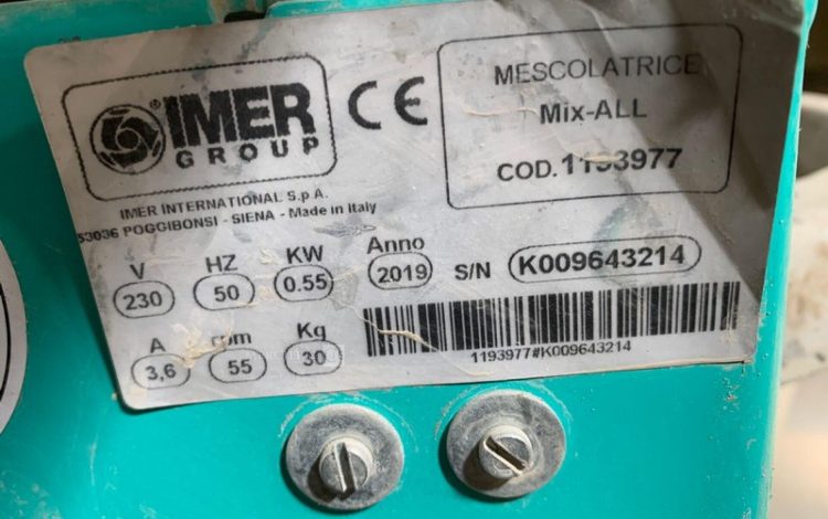 IMER MIX-ALL  MAL010203