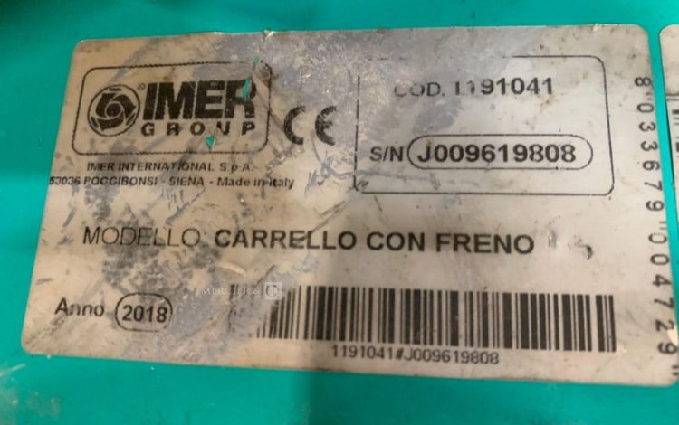 IMER CARRELLO CON FRENO  TRE010176