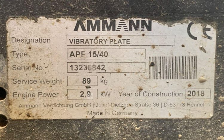 AMMANN APF 15/40  PLA011656