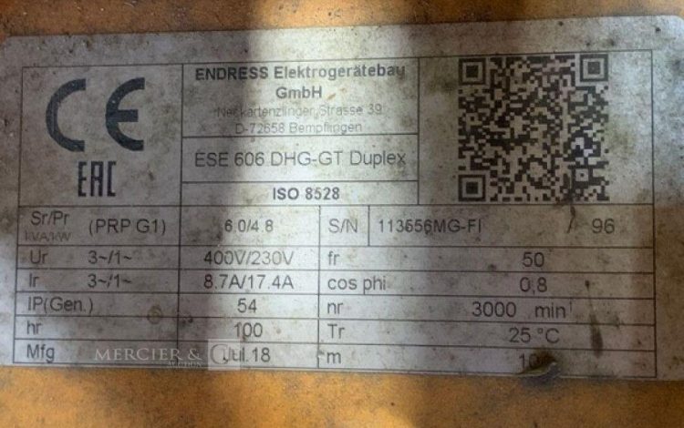 ENDRESS ESE 606 DHT-GT DUPLEX  GRO010255