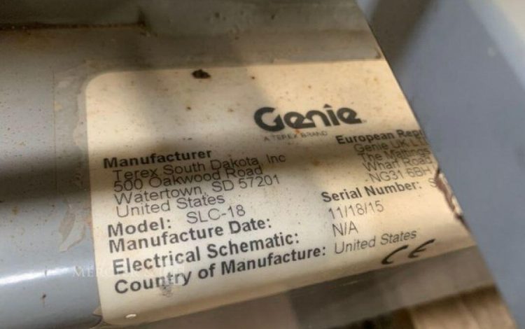 GENIE SLC-18  LEV010441