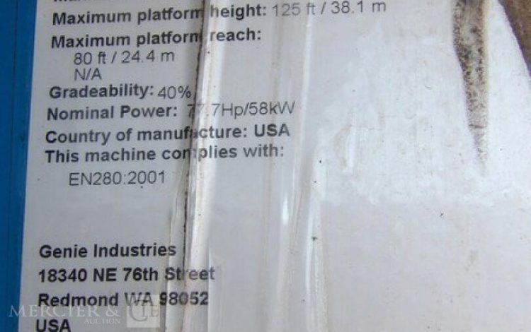 GENIE S-125  38TD3405
