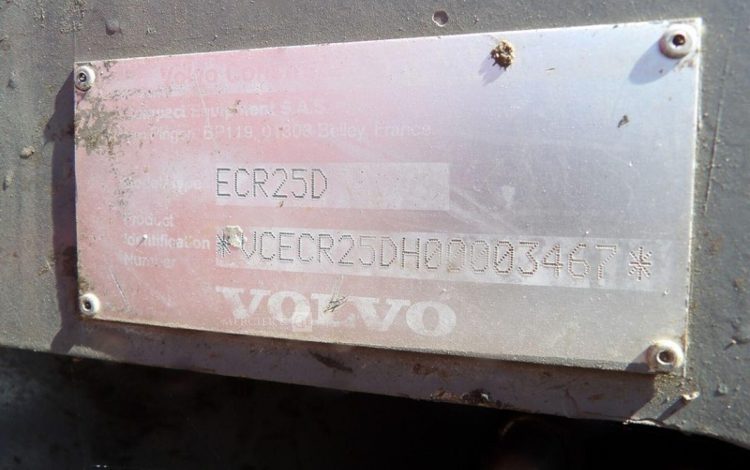 VOLVO ECR25D  189480