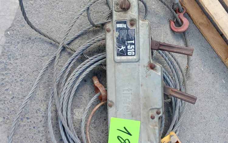Autre Treuils manuels à câble passant TIRFOR T508  161