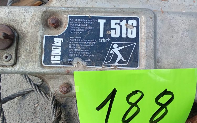 Autre Treuils manuels à câble passant TIRFOR T508  161
