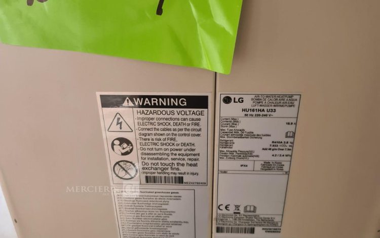 Autre Pompe à chaleur unité extérieure Therma V marque LG , HU161HAU33 Appareil endomm  187