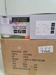 Autre Lot de 8 lampe à poser spécial extérieur zéro branchement 100% solaire , 1W , le  214