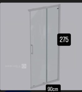 Autre Lot de deux crédences double face ( blanc et bois ), longueur 3 m. Marque OSKAB  275
