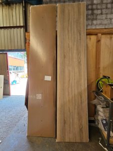Autre Lot de deux crédences couleur bois  de 3 m de la marque OSKAB  286