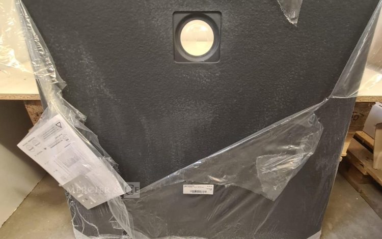 Autre Receveur de douche de 90x90cm Piatto Doccia « Pietra » Nero  296