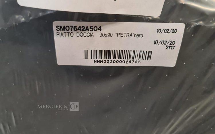 Autre Receveur de douche de 90x90cm Piatto Doccia « Pietra » Nero  296