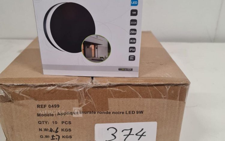 Autre Lot de 10 appliques murale ronde Led éclairage indirect . Corps en fonte d’alumi  304