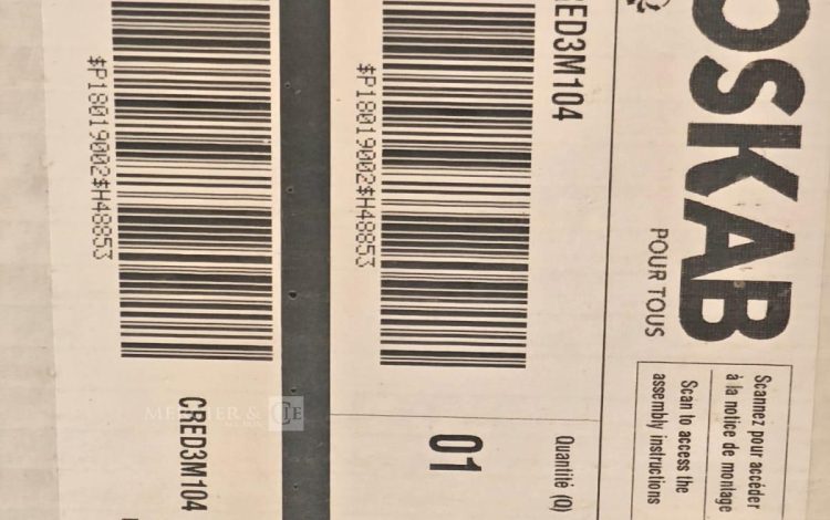 Autre Lot de deux crédences de 3 m, couleur noire marque OSKAB  326
