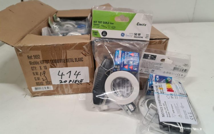 Autre Lot de 20 spots fixe , KIT TBT GU5,3 230V marque Electiz  328