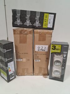 Autre Lot de 10 boites de 3 spots 50W , halogène , 320 lumens , marque Lun’Air  334