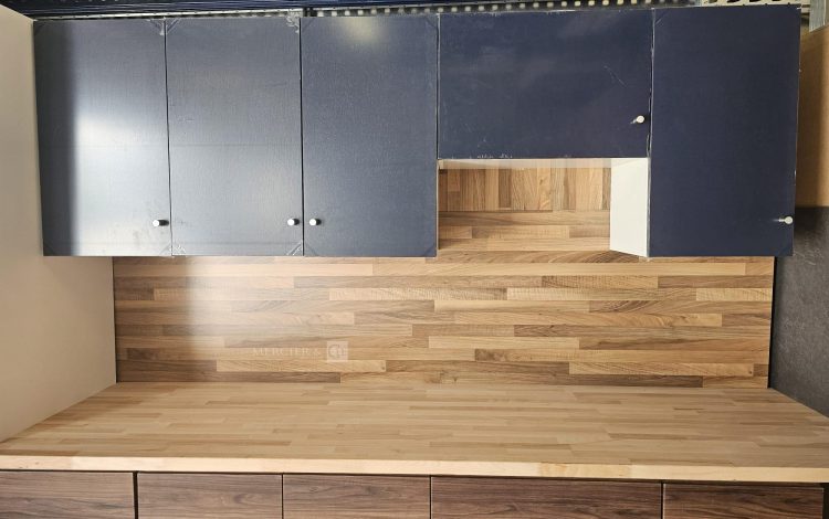 Autre Cuisine complète d’environ 3m  Coloris bleu et noyer , marque OSKAB  335
