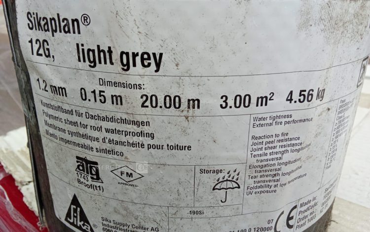 Autre Lot d’environ 11 rouleaux de SIKAPLAN 12G Light grey 1,2MM , 0,15m , 20,00m , 3,  347