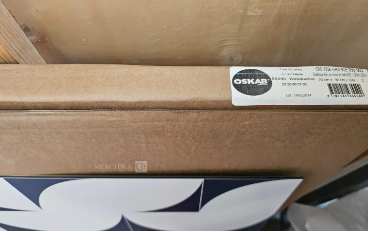 Autre Lot comprenant quatre boîtes de crédence en aluminium composite OSKAB , un fond  349