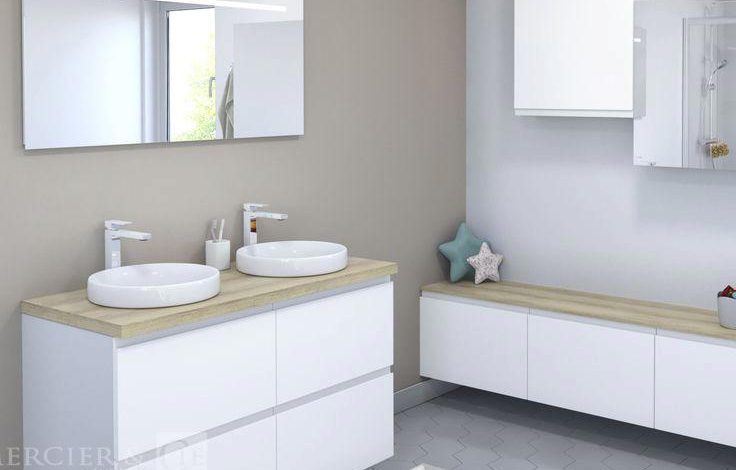 Autre Cuisine complète en L, coloris blanc brillant , marque OSKAB  47