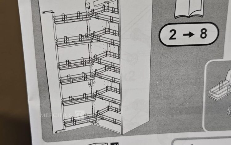 Autre Système de rangement de placard de cuisine, OSKAB. 2×6 étages, 6 petites étagère  46