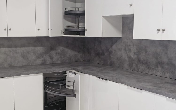 Autre Cuisine complète en L, coloris blanc brillant , marque OSKAB  47