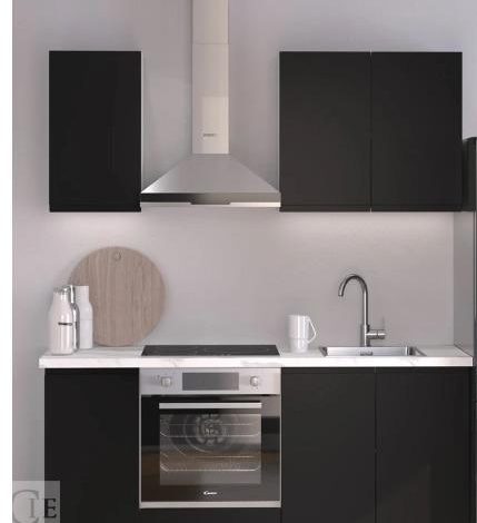 Autre Cuisine couleur anthracite  d’environ 180 cm ,de la marque OSKAB  Important : Le  6