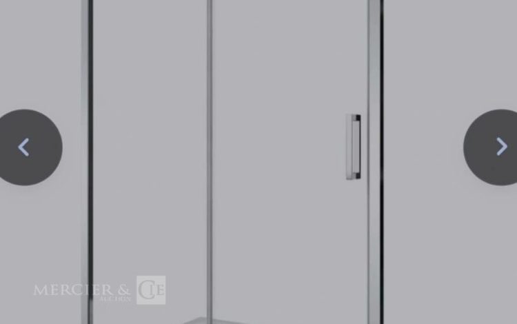 Autre Lot comprenant quatre boîtes de crédence en aluminium composite OSKAB et un fond  76