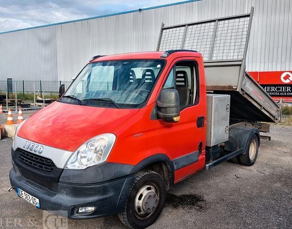 IVECO 35C13 BENNE SIMPLE CABINE COFFRE  DE-363-QS