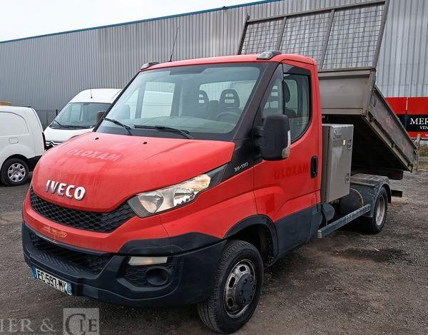 IVECO 35C13 BENNE SIMPLE CABINE COFFRE  EC-597-MX