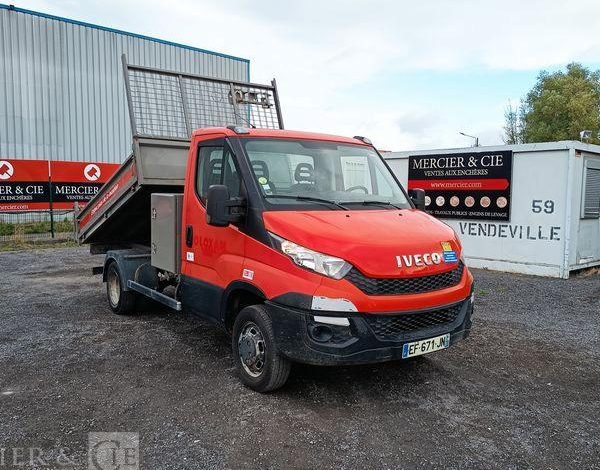 IVECO 35C13 BENNE SIMPLE CABINE COFFRE  EF-671-JN
