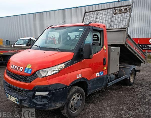 IVECO 35C13 BENNE SIMPLE CABINE COFFRE  EF-671-JN