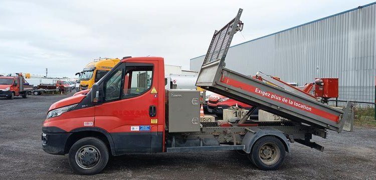 IVECO 35C13 BENNE SIMPLE CABINE COFFRE  EF-671-JN
