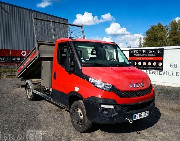 IVECO 35C13 BENNE SIMPLE CABINE COFFRE  EG-671-QG