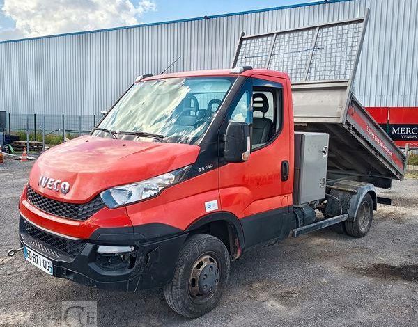 IVECO 35C13 BENNE SIMPLE CABINE COFFRE  EG-671-QG
