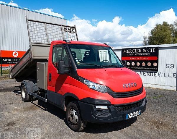IVECO 35C12 BENNE SIMPLE CABINE COFFRE  ES-764-AS