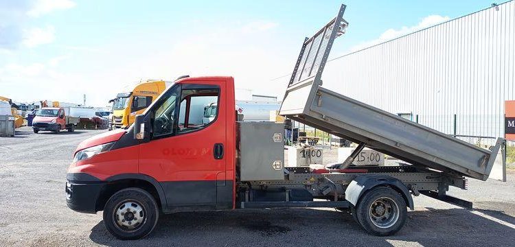 IVECO 35C12 BENNE SIMPLE CABINE COFFRE  ES-764-AS
