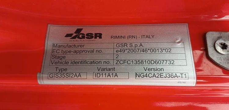 IVECO 35S12 AVEC NACELLE GSR 169TR+E6 16M  FC-026-YL