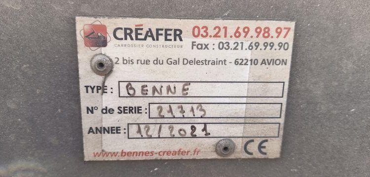 RENAULT MASTER R3500RJ 2,3 DCI 16V 165CV BENNE AVEC COFFRE ACIER DIESEL – 64896 KMS – BLANC GD-865-TA
