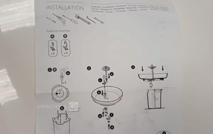 autre Lavabo circulaire PORCHER P012501  diamètre  95cm ,  avec le support P012701  607