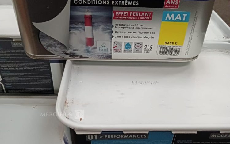 autre Lot de 22 sceaux de peinture pour façade siloxane , conditions extrêmes , effet  609