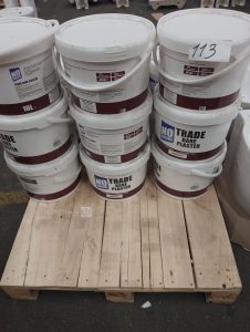autre Lot de 15 sceaux de peinture  de 10L , couleur Magnolia , finition mat , TRADE B  610
