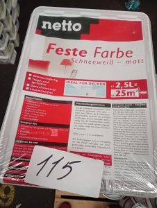 autre Lot de 20 boites de peinture 2,5L , couleur blanche , idéale pour les plafonds ,  611