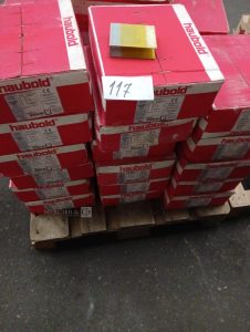 autre Lot de 17 boites d’agrafes C-point zinguées 12mµ résine , marque HAUBOLD  613