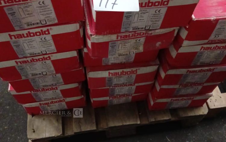 autre Lot de 17 boites d’agrafes C-point zinguées 12mµ résine , marque HAUBOLD  613