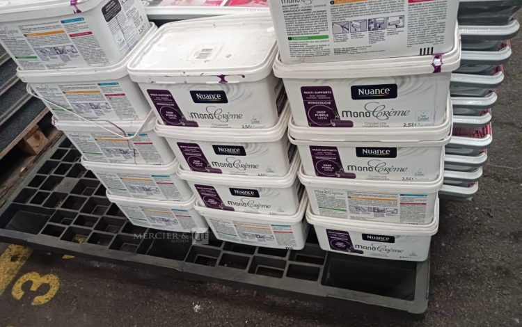 autre Lot de 15 sceaux de peinture , couleur Deep PURPLE , finition satin , 2,5L marqu  647