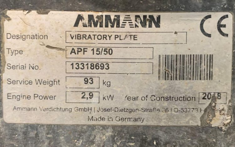 AMMANN APF 15/50  PLA010844