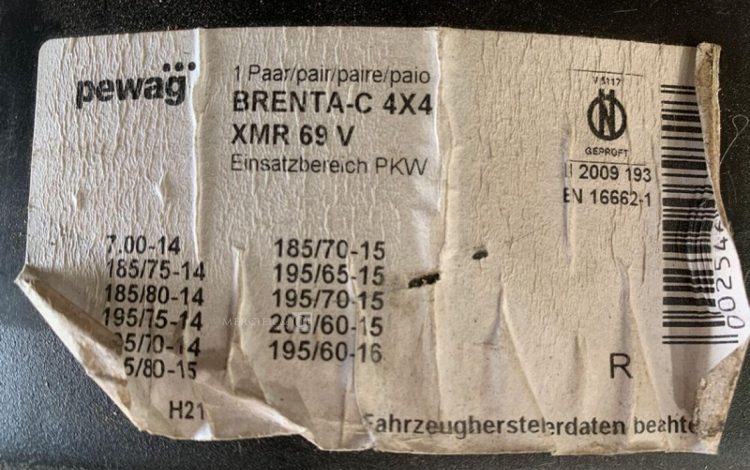 PEWAG XMR69V BRENTA-C 4X4  DIV000216